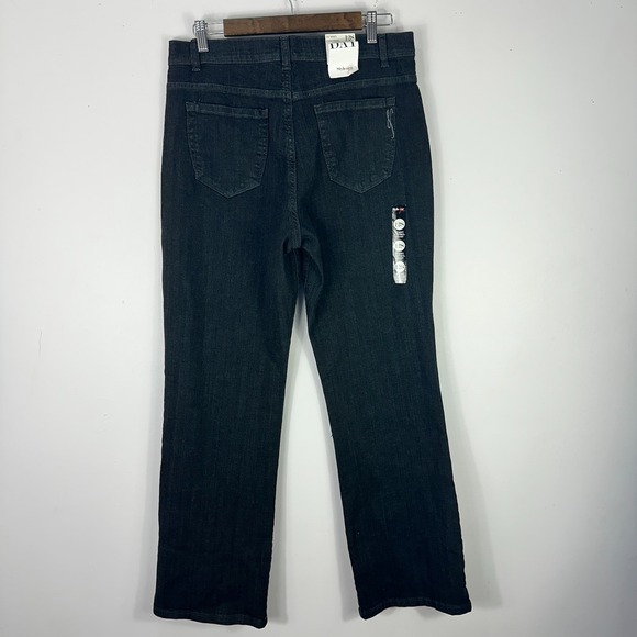 Style & Co Women Jeans 12S Black Tummy Control Bootcut Retro Classic Career Chic - Picture 5 of 9